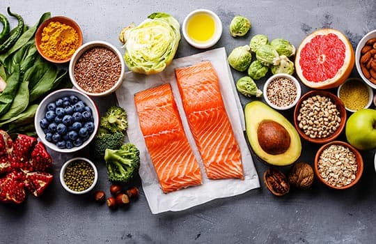 Photo of a healthy diet