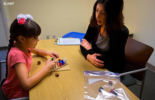 A child has an autism assessment