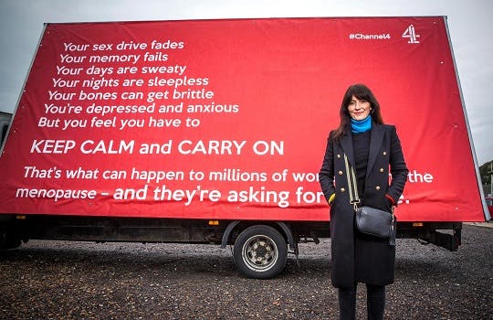 Davina McCall presented a documentary on the menopause
