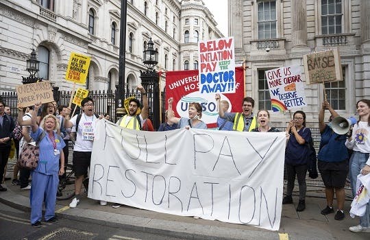 Doctors demonstration over pay