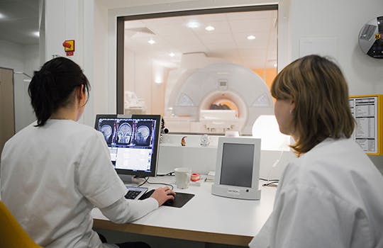 Checking brain scan