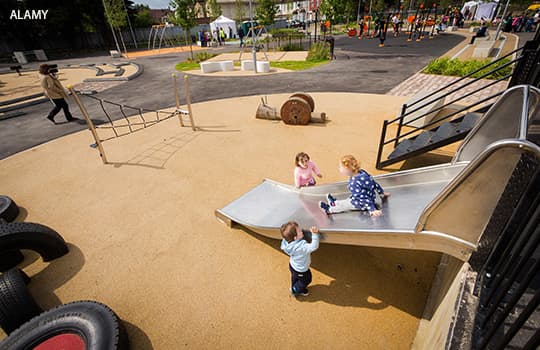 A playground in Enfield, London